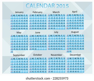 triangle background calendar