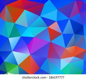 Triangle background. Colorful polygons. Abstract background in modern style
