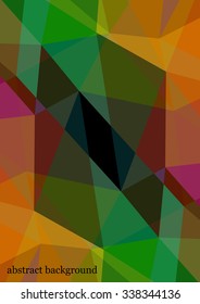 Triangle background. Colorful polygons. Abstract background in rainbow colors