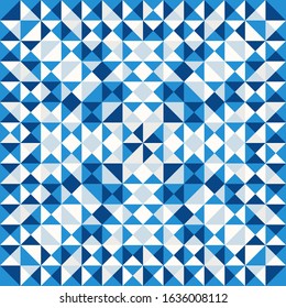 Triangle background, colourful mosaic backdrop. Geometric vector background.