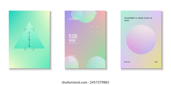 Triangle Background. Elegant Poster. Pink Gradient Set. Abstract Poster. Minimal Shape. Multyplying Hologram Elements. Aesthetic Sphere Collection. Purple Triangle Background