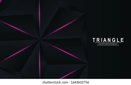 Triangle Background Elegant Vecktor Black