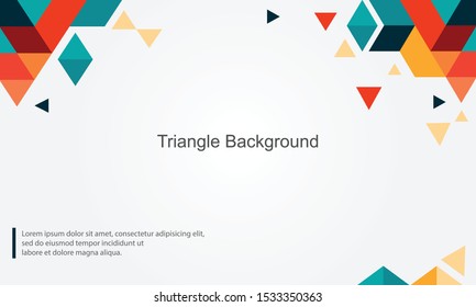 Triangle Background Elegant Vector Eps.