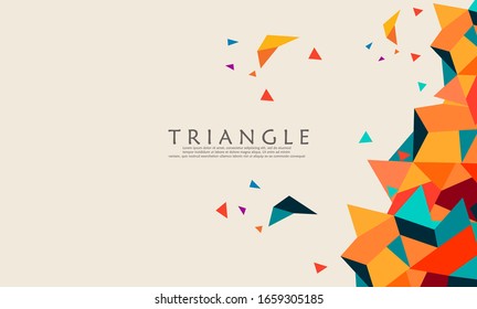 Triangle Background Elegant Vectors Eps 10