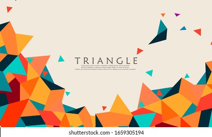 Triangle Background Elegant Vectors Eps 10