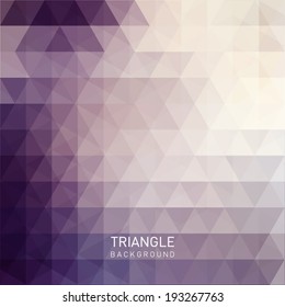 Triangle background, geometrical pattern design. Clean and modern style
