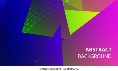 triangle background with gradient color - vector