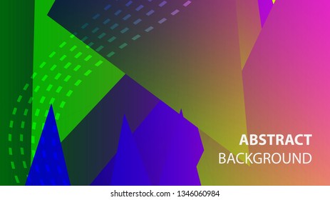triangle background with gradient color - vector