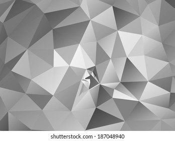 Triangle background. Gray polygons. Abstract background in modern style