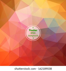 Triangle background. Retro label design. Vector file has few layers for easy using.