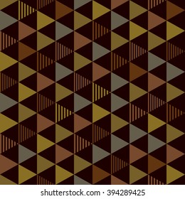 Triangle background. Seamless pattern.Vector.
