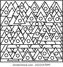 triangle background with simple design