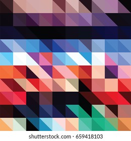 Triangle background with summer colors