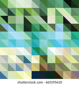 Triangle background with summer colors