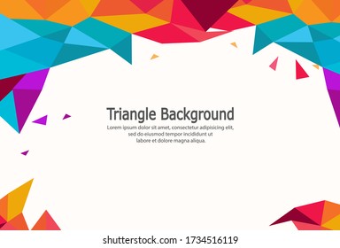 Triangle background vector 10 eps.Abstract vector background for use in design.