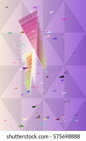 triangle background vector