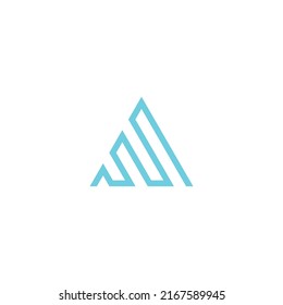logotipo de financiación de triángulo y barra, icono y vector