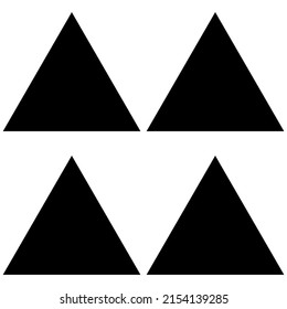 Triangle basic shape mosaic repeatable pattern, texture and background