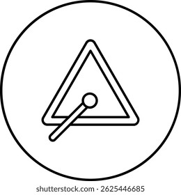 Triangle Bell vector icon. Can be used for printing, mobile and web applications.