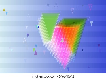 triangle between vivid portfolio, opposed visualization into request