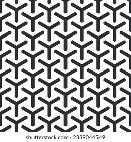 Triangle in black color. Vector illustration.