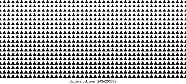 triangle black on white background halftone