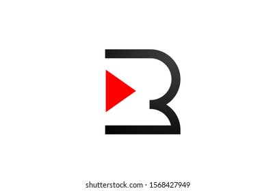 triangle black and white letter R alphabet logo design icon for business. Suitable as a company logotype