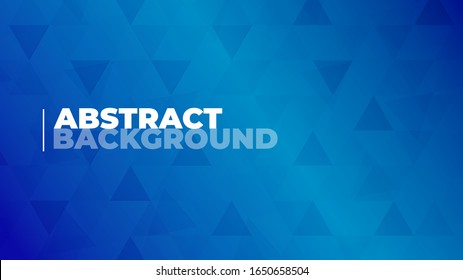 Triangle Blue Background Vector Design
