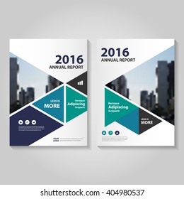 Triangle Blue Purple Green Vector Annual Report Leaflet Brochure Flyer Template Design, Book Cover Layout Design, Abstract Blue Green Purple Presentation Templates