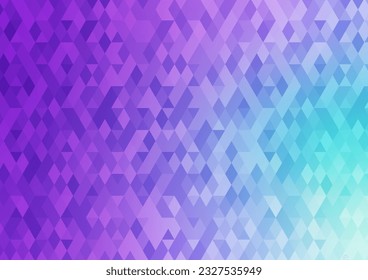 Fondo de la luz de cristal del diamante triángulo azul púrpura. ilustración vectorial.