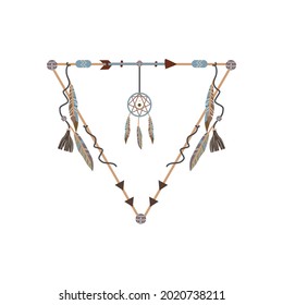 Triangle boho frame design decor