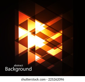 Triangle Border with Light Effects  