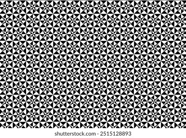 triangle box combined with square, background texture, black and white, seamless pattern for fabric design, wrapping paper, floor design wall decoration