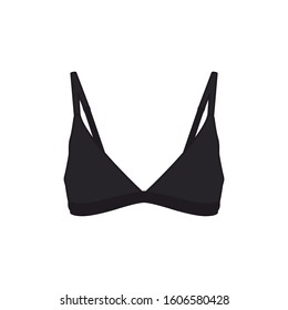 Triangle bra icon isolated on white background. Woman underwear symbol modern, simple, vector, icon for website design, mobile app, ui. Vector Illustration