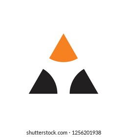 triangle brown pencil simple
 logo vector