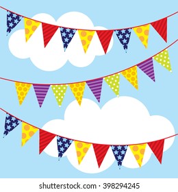 Triangle bunting decoration