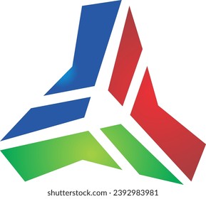 vector de logotipo de diseño de negocios triangular