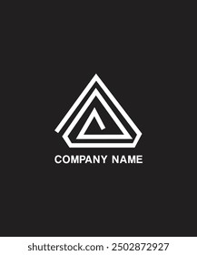 Triangle business logo, abstract logo design