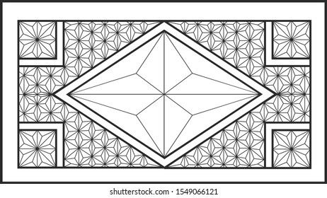 triangle Carved engraving pattern pyramid 