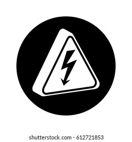triangle caution signal icon