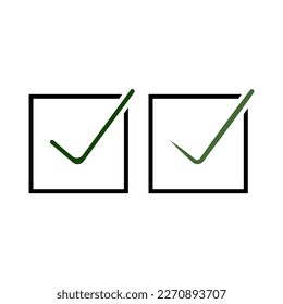 triangle check mark check list icon vector design templates 