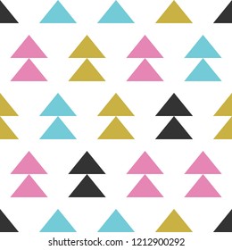 triangle Christmas tree theme,Christmas seamless pattern for use as wrapping paper gift,wallpaper or background