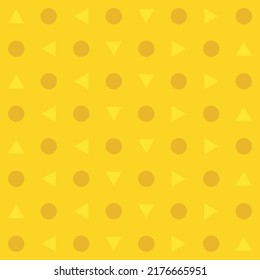 Triangle and circle abstract background, seamless geometric pattern, print retro vector illustration .