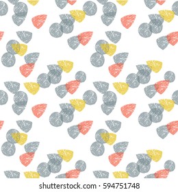 triangle, circle, geometric shapes/hand drawn vector seamless pattern/ can be used for kid's or baby's shirt design/fashion print design/fashion graphic/t-shirt/kids wear/tee