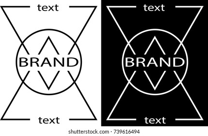 triangle and circle / minimalism / business logo