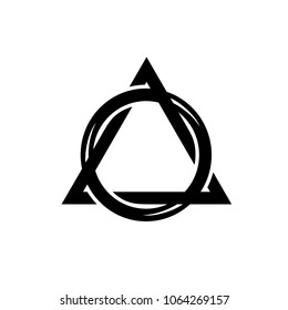 Triangle Circle Monogram Logo