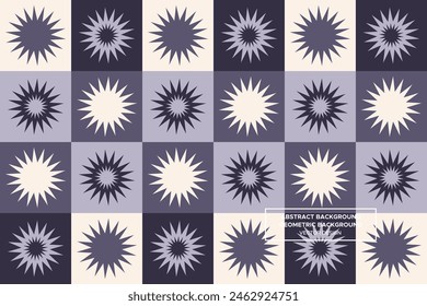 Fondo Abstractas | Fondo Geométrico (Estrellas) - Patrón, Perfil, Folleto, Diseño de Sitio web, Anuncio de Sitio web, Publicidad, Cartel, Ropa, Textiles, Diseño de interiores (4 Colores) - DL.2.61