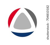 triangle and circle vector logo