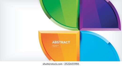 Triangle circles background. Vector Illustration For Wallpaper, Banner, Background, Card, Book Illustration, landing page