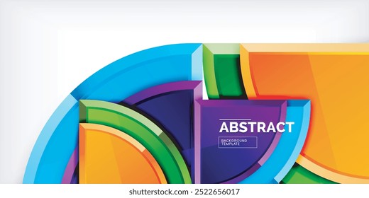 Triangle circles background. Vector Illustration For Wallpaper, Banner, Background, Card, Book Illustration, landing page